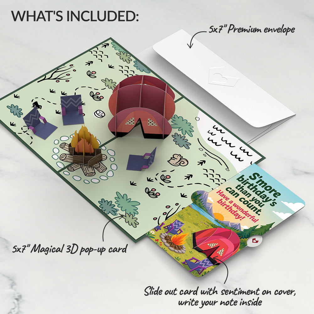 Camping Trip Birthday Pop-Up Card and Sentiment Set