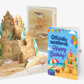 Seaside Sandcastle Birthday Pop-Up Card and Officially Weathered Sentiment Set