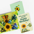 Sunflower Butterflies Birthday Pop-Up Card and Wilt-Resistant Sunflower Sentiment Set