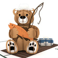 Fishing Bear Birthday Pop-Up Card and Sentiment Set