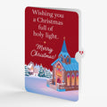 Stained Glass Christmas Chapel Pop-Up Card and Holy Light Church Sentiment Set