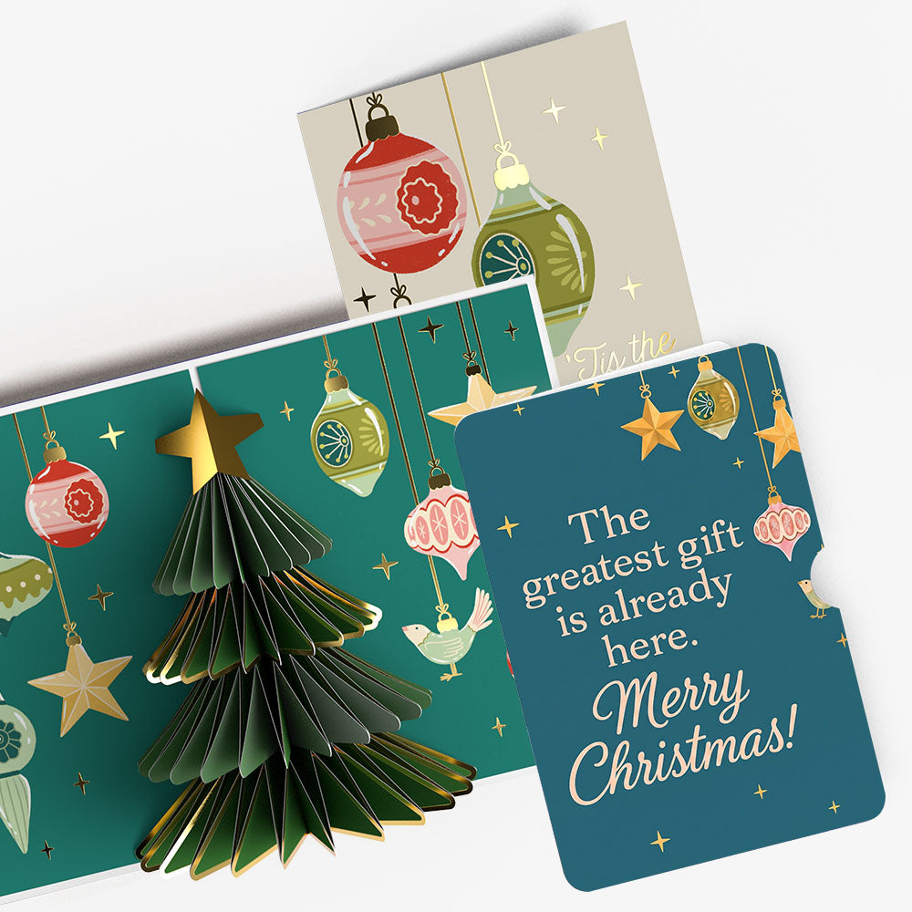 Tis the Season Christmas Tree Pop-Up Card and Greatest Gift Sentiment Set