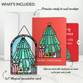 Merry Christmas Tree Suncatcher Card and Bright with Grace Sentiment Set