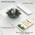 Winter Greens Christmas Candle Pop-Up Card and His Light Sentiment Set