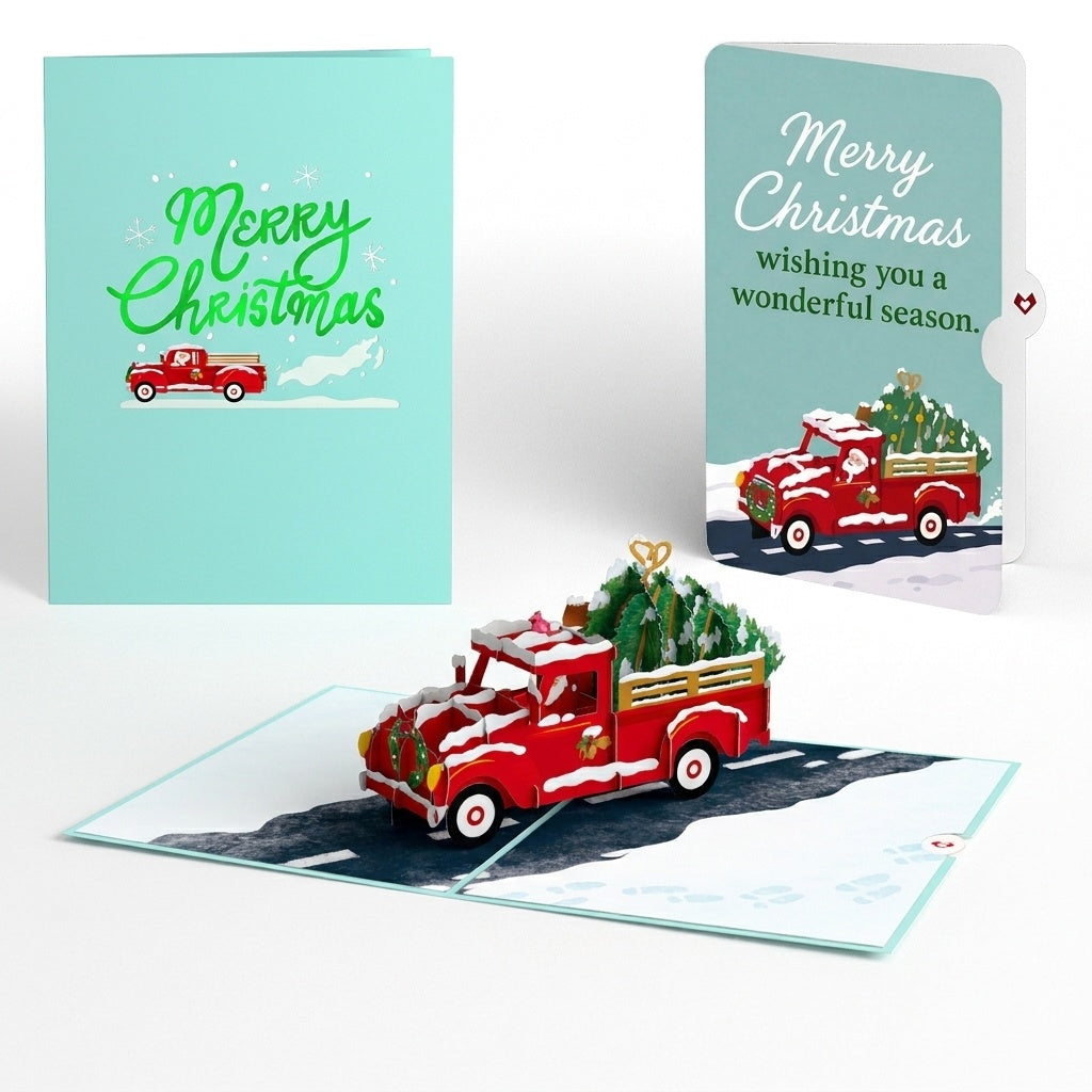 Christmas Truck Pop-Up Card and Wonderful Season Sentiment Set