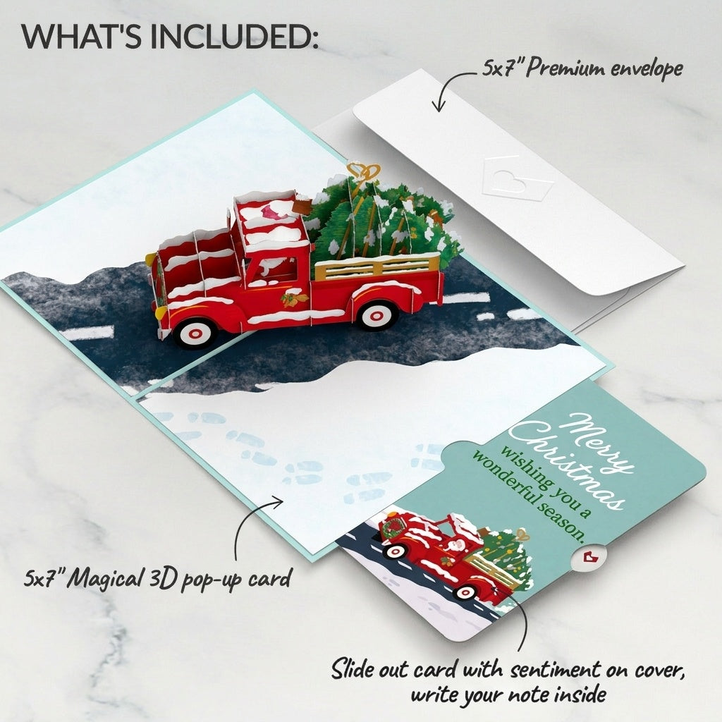 Christmas Truck Pop-Up Card and Wonderful Season Sentiment Set
