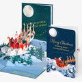 Night Sky Santa Sleigh Christmas Pop-Up Card and Season of Wonder Sentiment Set