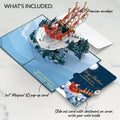 Night Sky Santa Sleigh Christmas Pop-Up Card and Season of Wonder Sentiment Set