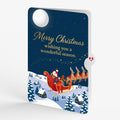 Night Sky Santa Sleigh Christmas Pop-Up Card and Season of Wonder Sentiment Set