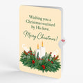 Winter Greens Christmas Candle Pop-Up Card and His Love Sentiment Set