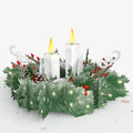 Winter Greens Christmas Candle Pop-Up Card and His Light Shines Sentiment Set