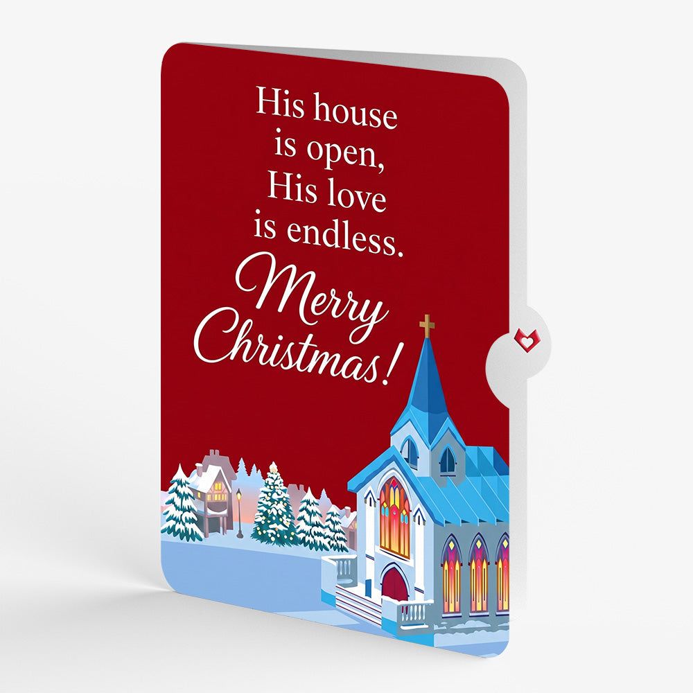 Stained Glass Christmas Chapel Pop-Up Card and Endless Love Sentiment Set