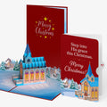 Stained Glass Christmas Chapel Pop-Up Card and Step Into Grace Sentiment Set