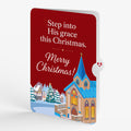 Stained Glass Christmas Chapel Pop-Up Card and Step Into Grace Sentiment Set