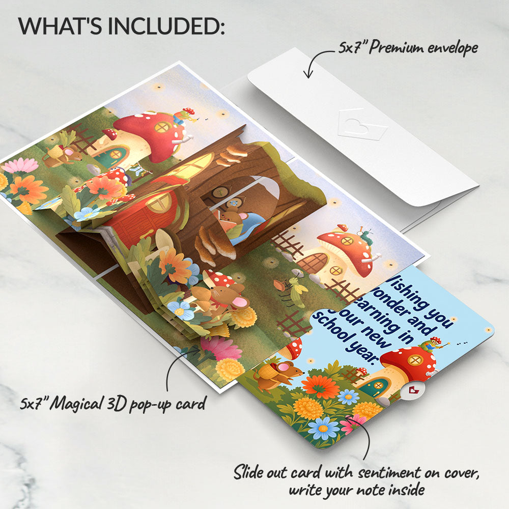 Woodland Critter Village Encouragement Pop-Up Card and Sentiment Set