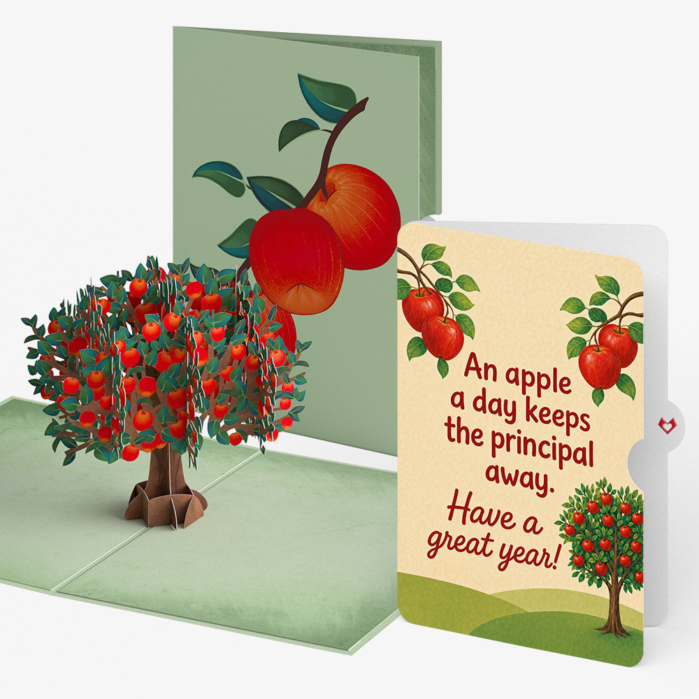 Apple Tree Encouragement Pop-Up Card and Sentiment Set