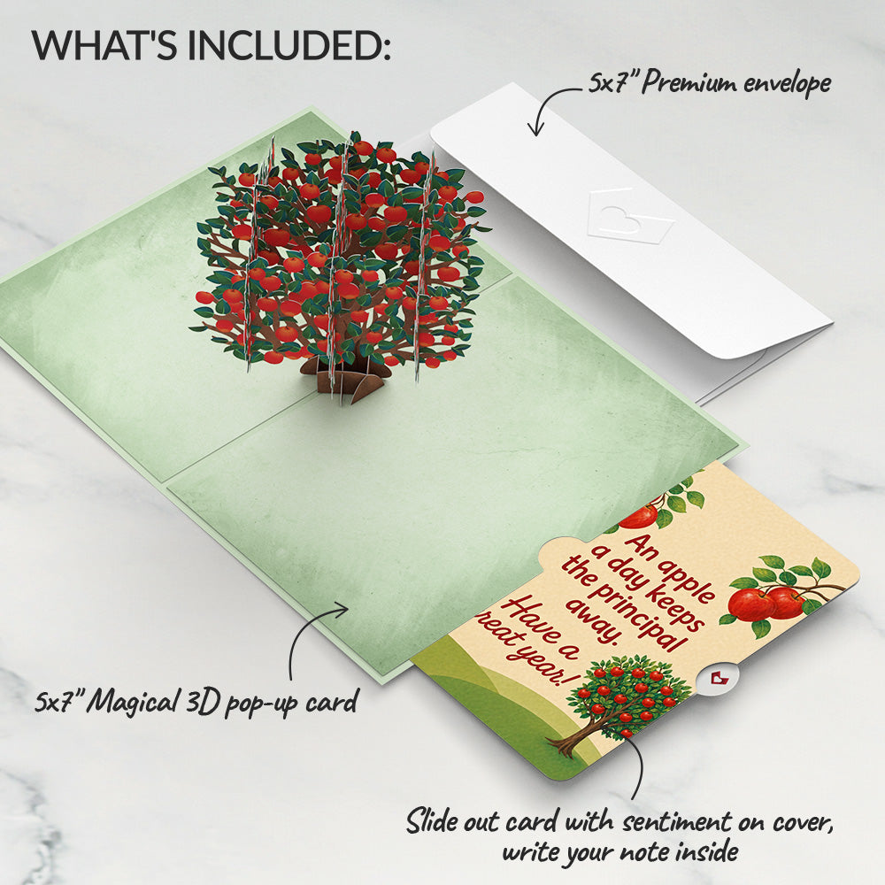 Apple Tree Encouragement Pop-Up Card and Sentiment Set