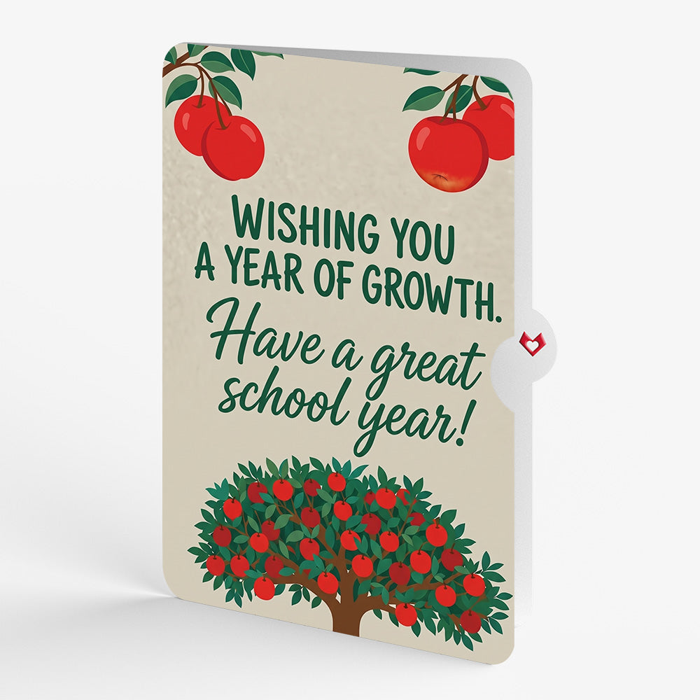 Apple Tree Encouragement Pop-Up Card and Year of Growth Sentiment Set