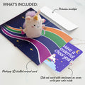 'One of a Kind' Unicorn Encouragement Plushpop Card and Wonderful School Year Sentiment Set