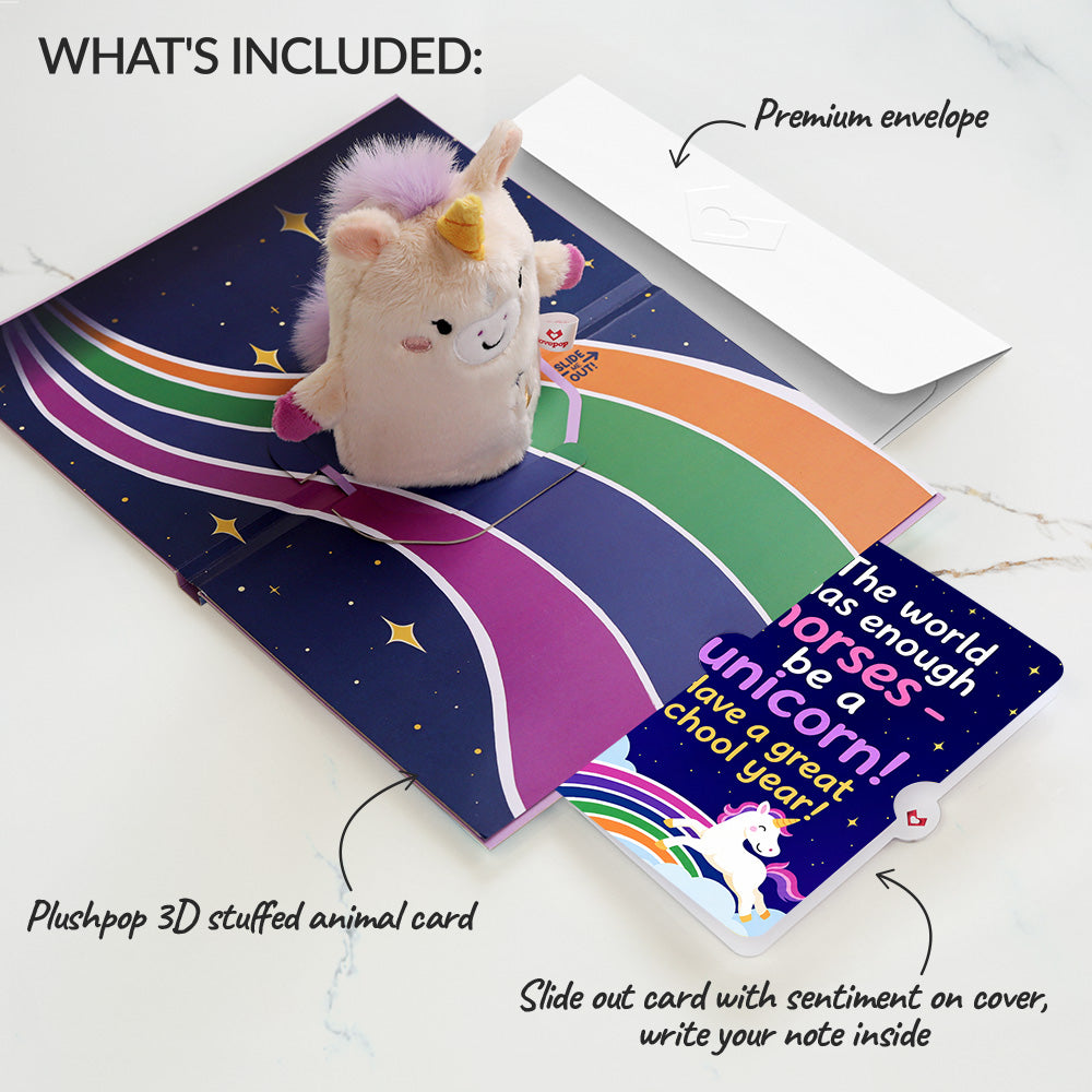 'One of a Kind' Unicorn Encouragement Plushpop Card and Sentiment Set
