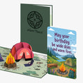 Happy Trails Camping Trip Birthday Pop-Up Card and Wide Skies Sentiment Set