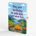 Happy Trails Camping Trip Birthday Pop-Up Card and Wide Skies Sentiment Set