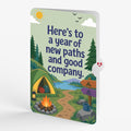 Happy Trails Camping Trip Birthday Pop-Up Card and New Paths Sentiment Set