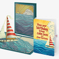 Sailboat on the Horizon Birthday Pop-Up Card and Calm Seas Sentiment Set