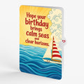 Sailboat on the Horizon Birthday Pop-Up Card and Calm Seas Sentiment Set