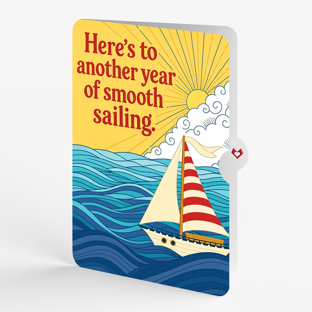 Sailboat on the Horizon Birthday Pop-Up Card and Smooth Sailing Sentiment Set