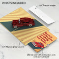 Iconic Classic Car Birthday Pop-Up Card and Long Way Home Sentiment Set