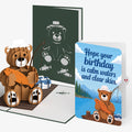 Fishing Bear Birthday Pop-Up Card and Calm Waters Sentiment Set