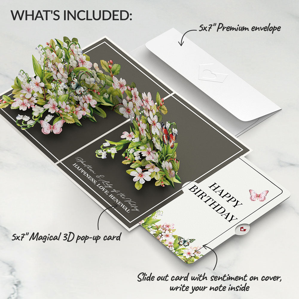 Born to Bloom: May Birth Month Flowers Birthday Pop-Up Card and Sentiment Set
