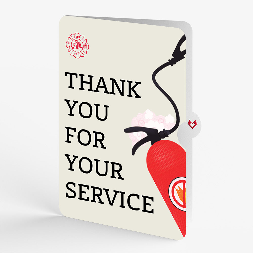 Fire Truck Thank You Pop-Up Card and Sentiment Set