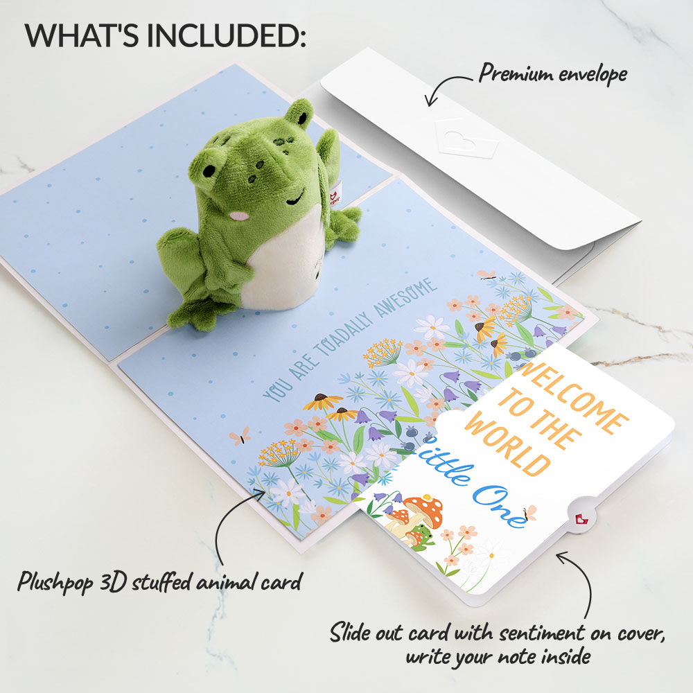 'Toadally Awesome' New Baby Plushpop Card and Sentiment Set