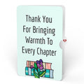 Warmth in Every Chapter Thank You Suncatcher Card and Sentiment Set