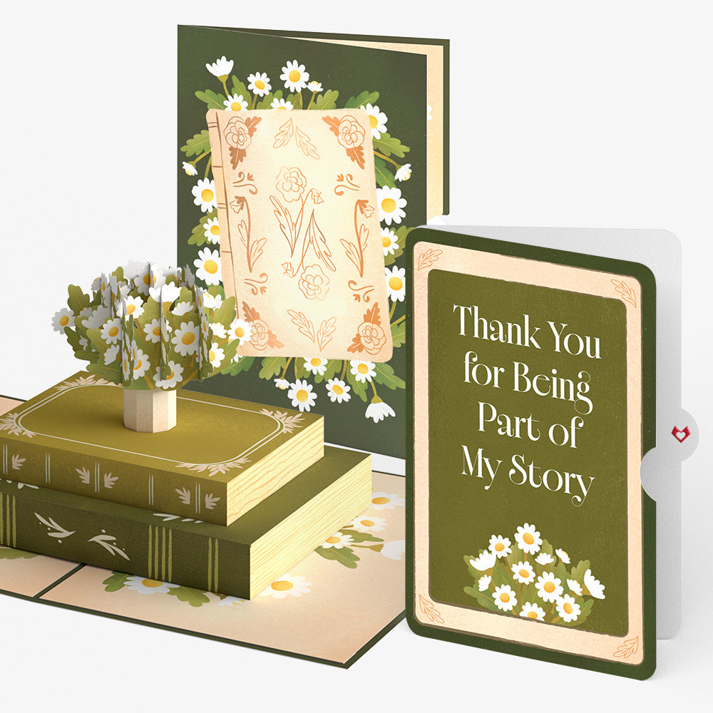 Ornate Books Thank You Pop-Up Card and Sentiment Set