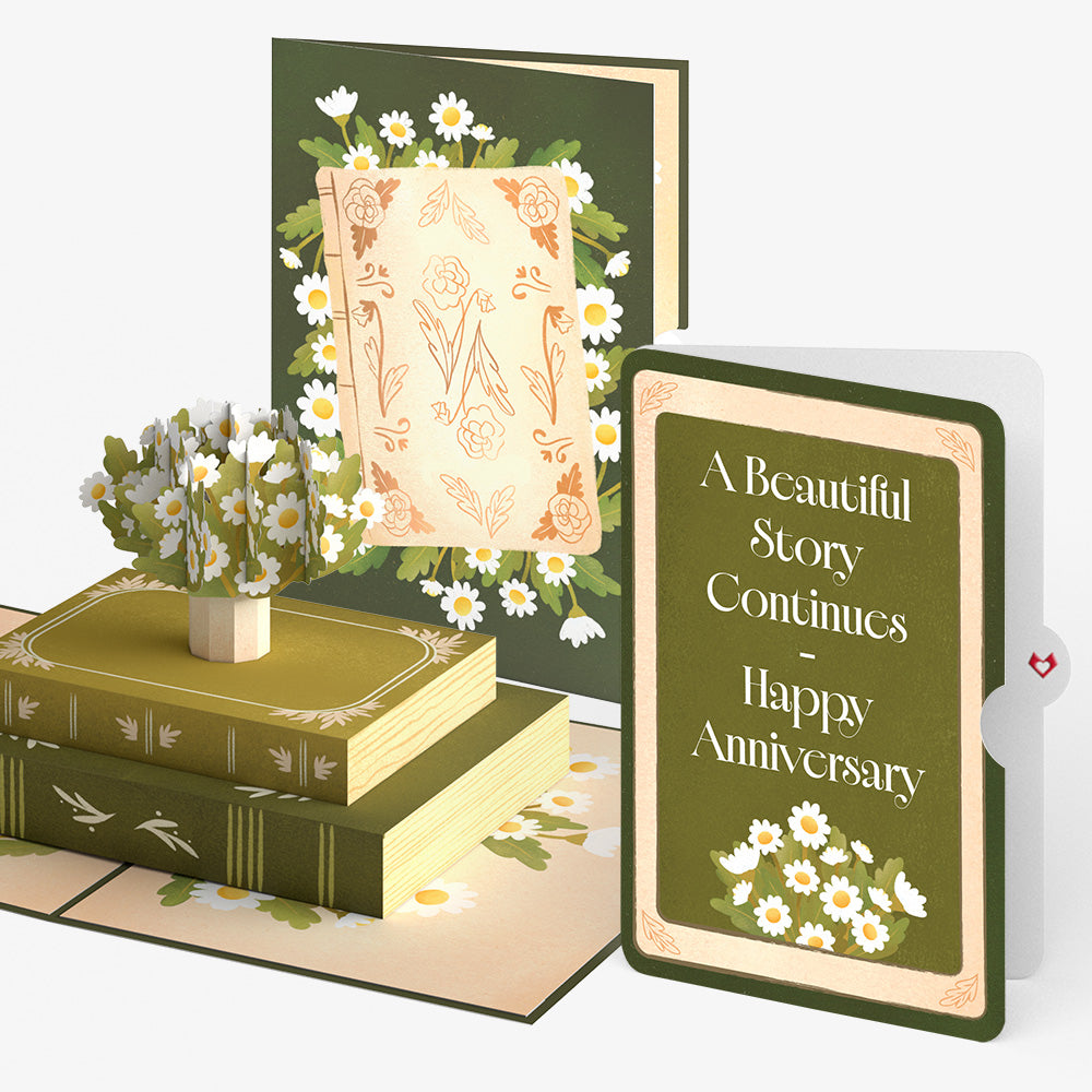 Ornate Books Anniversary Pop-Up Card and Sentiment Set