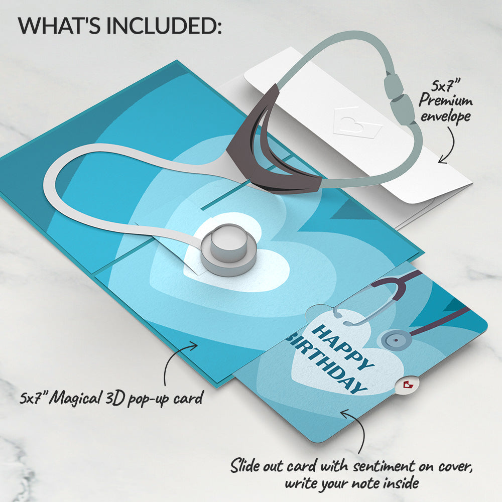 Nurse Birthday Pop-Up Card and Sentiment Set