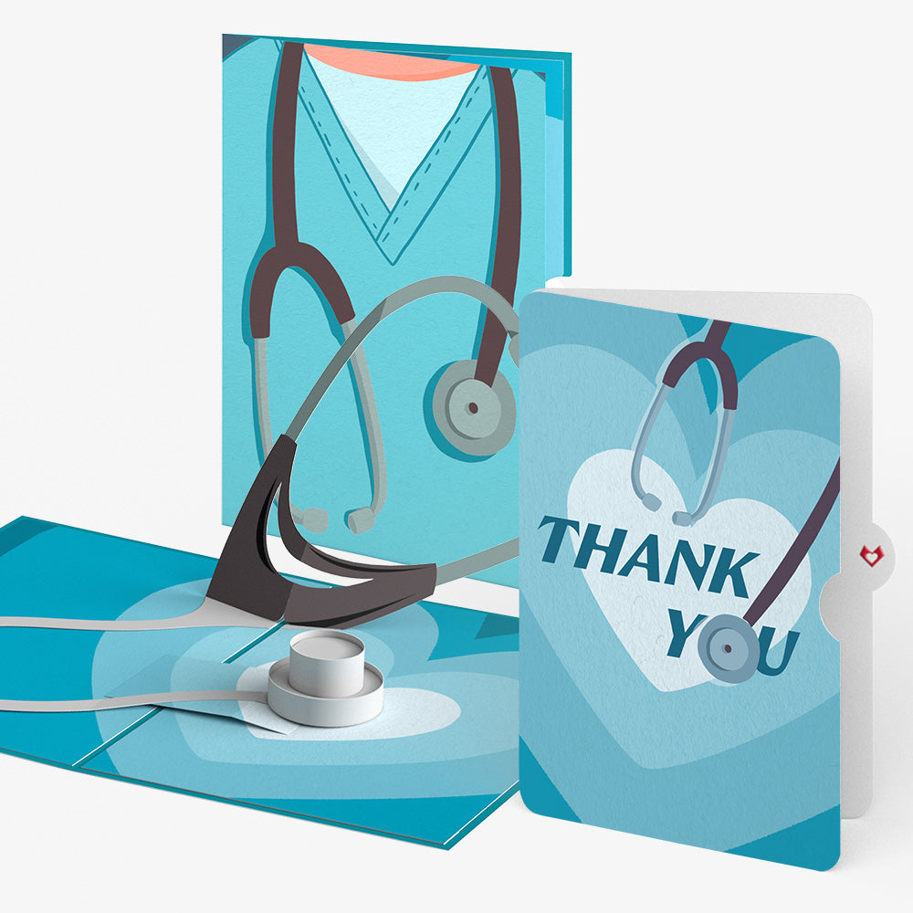 Nurse Thank You Pop-Up Card and Sentiment Set