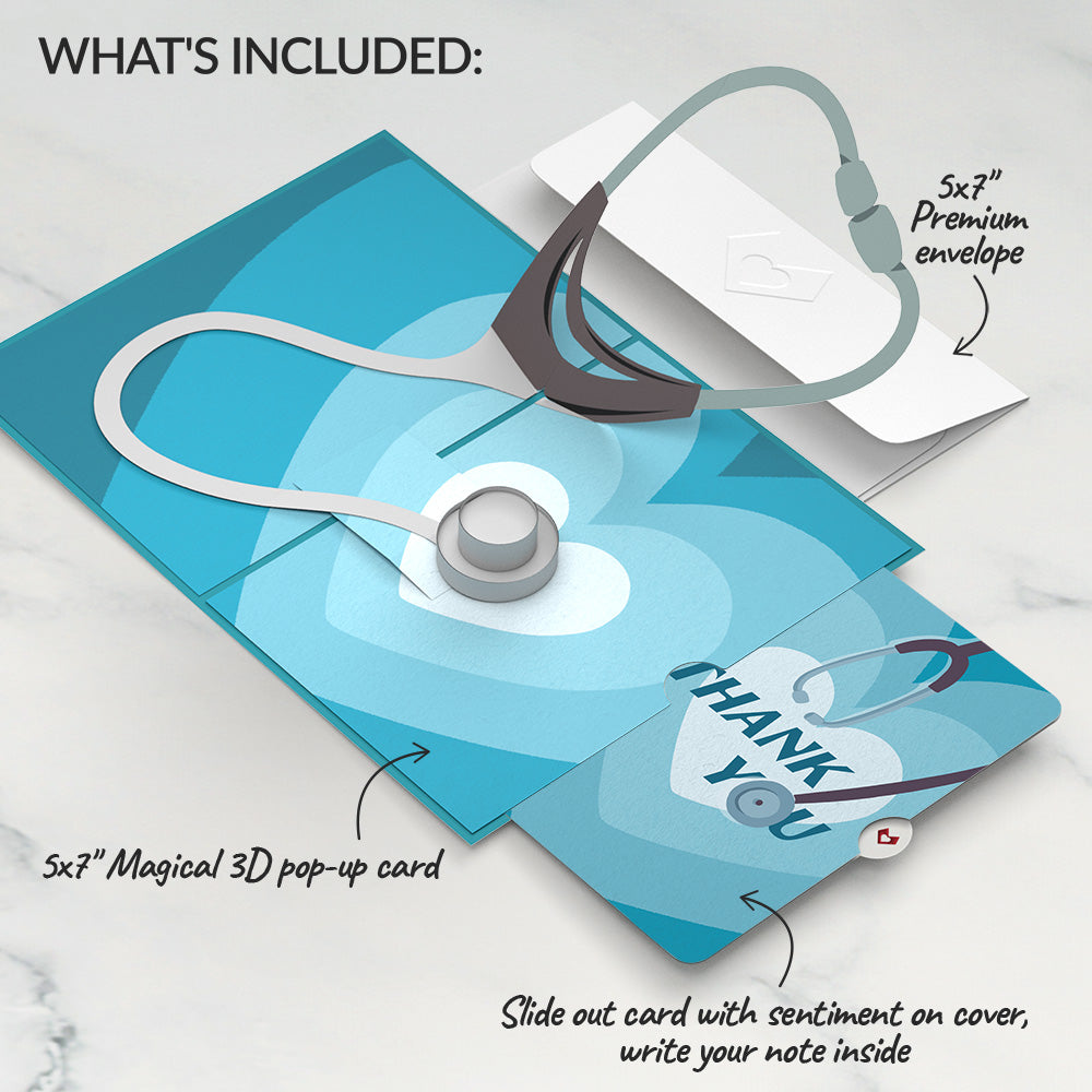Nurse Thank You Pop-Up Card and Sentiment Set