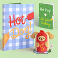 'Hot Dog!' Birthday Plushpop Card and Sentiment Set