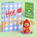 'Hot Dog!' Anniversary Plushpop Card and Sentiment Set