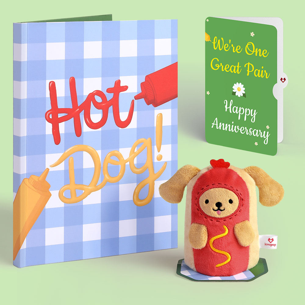 'Hot Dog!' Anniversary Plushpop Card and Sentiment Set