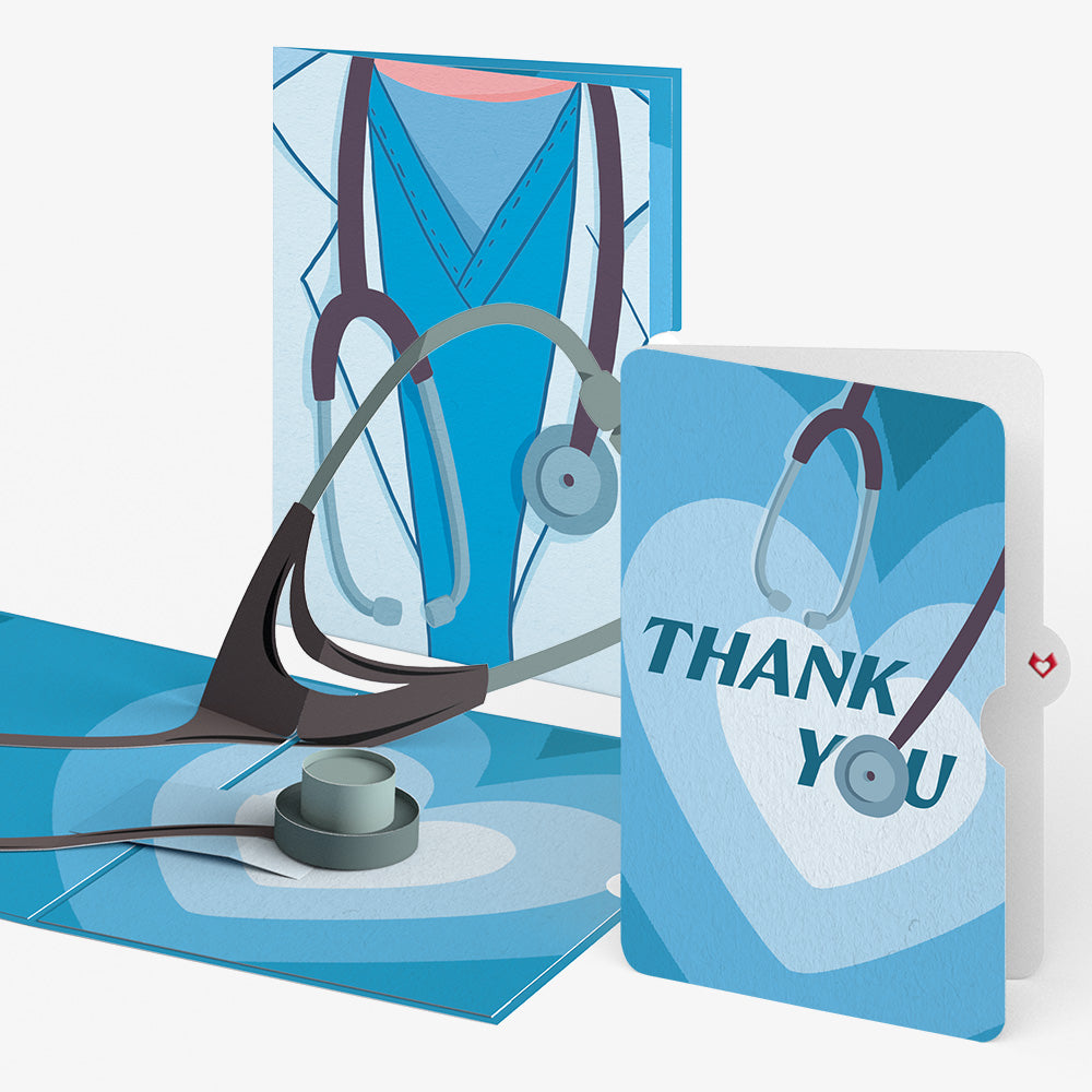 Doctor Thank You Pop-Up Card and Sentiment Set