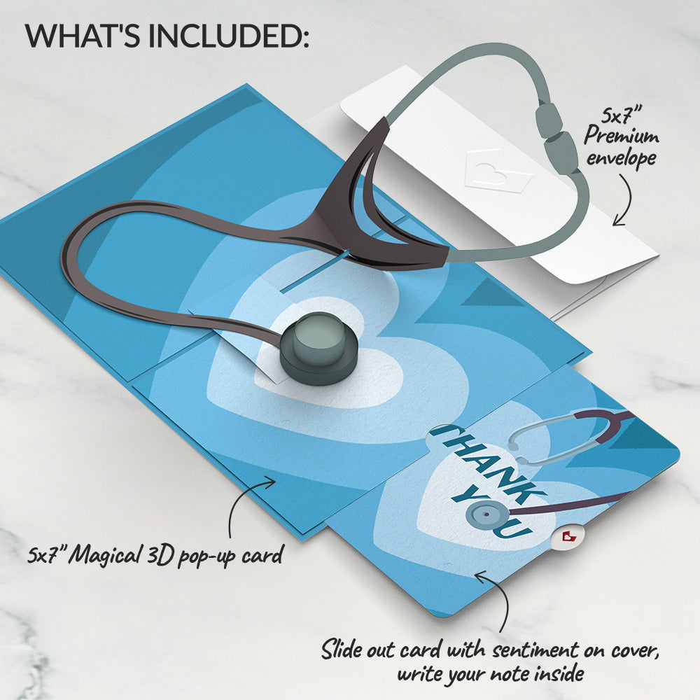 Doctor Thank You Pop-Up Card and Sentiment Set