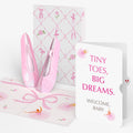 Ballet Slippers New Baby Pop-Up Card and Sentiment Set