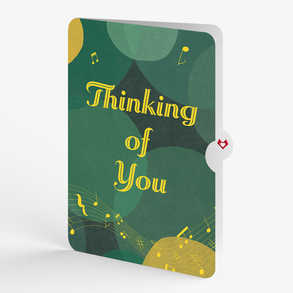 Saxophone Thinking of You Pop-Up Card and Sentiment Set