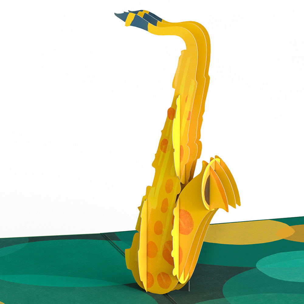 Saxophone Thank You Pop-Up Card and Sentiment Set
