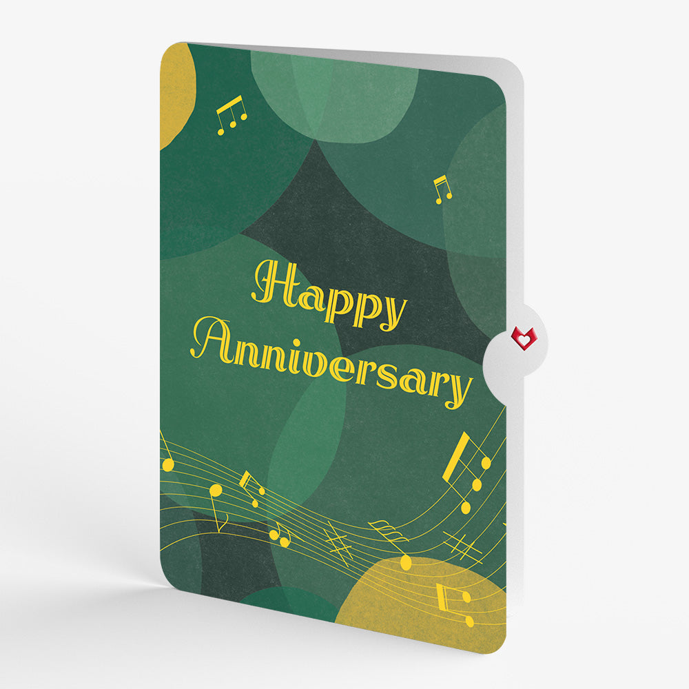 Saxophone Anniversary Pop-Up Card and Sentiment Set